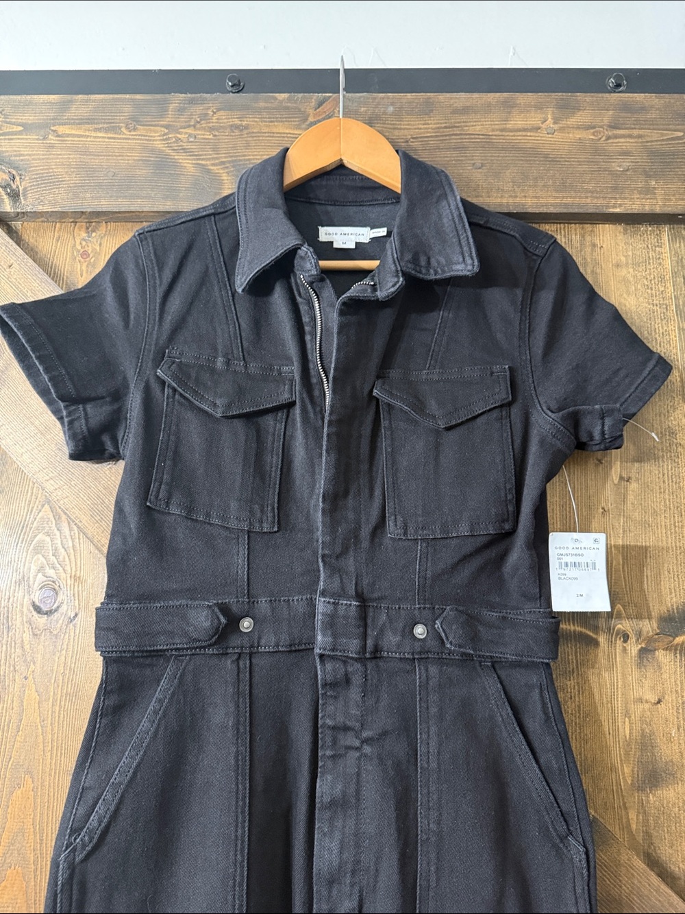GOOD AMERICAN Utility Denim Jumpsuit - Picture 6 of 12
